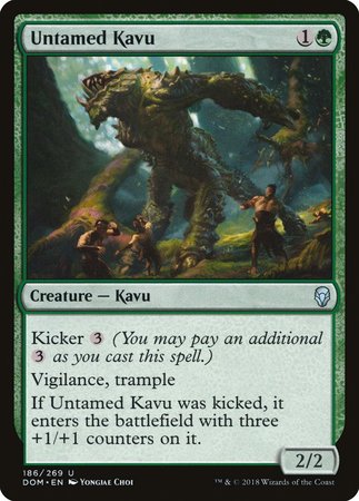 Untamed Kavu [Dominaria] | Jomio and Rueliete's Cards and Comics