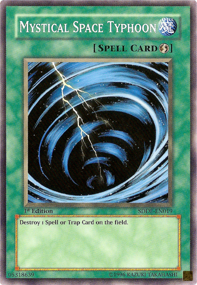 Mystical Space Typhoon [SDDE-EN019] Common | Jomio and Rueliete's Cards and Comics