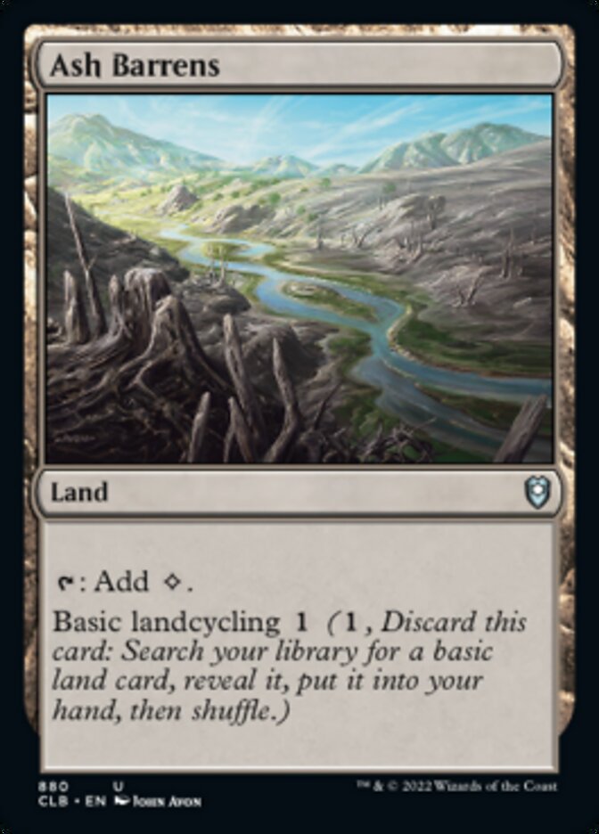 Ash Barrens [Commander Legends: Battle for Baldur's Gate] | Jomio and Rueliete's Cards and Comics