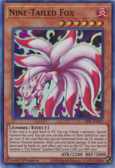 Nine-Tailed Fox [SESL-EN047] Super Rare | Jomio and Rueliete's Cards and Comics