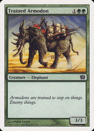 Trained Armodon [Ninth Edition] | Jomio and Rueliete's Cards and Comics
