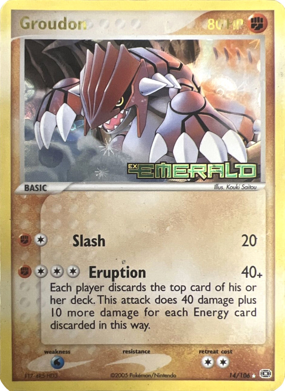 Groudon (14/106) (Stamped) [EX: Emerald] | Jomio and Rueliete's Cards and Comics