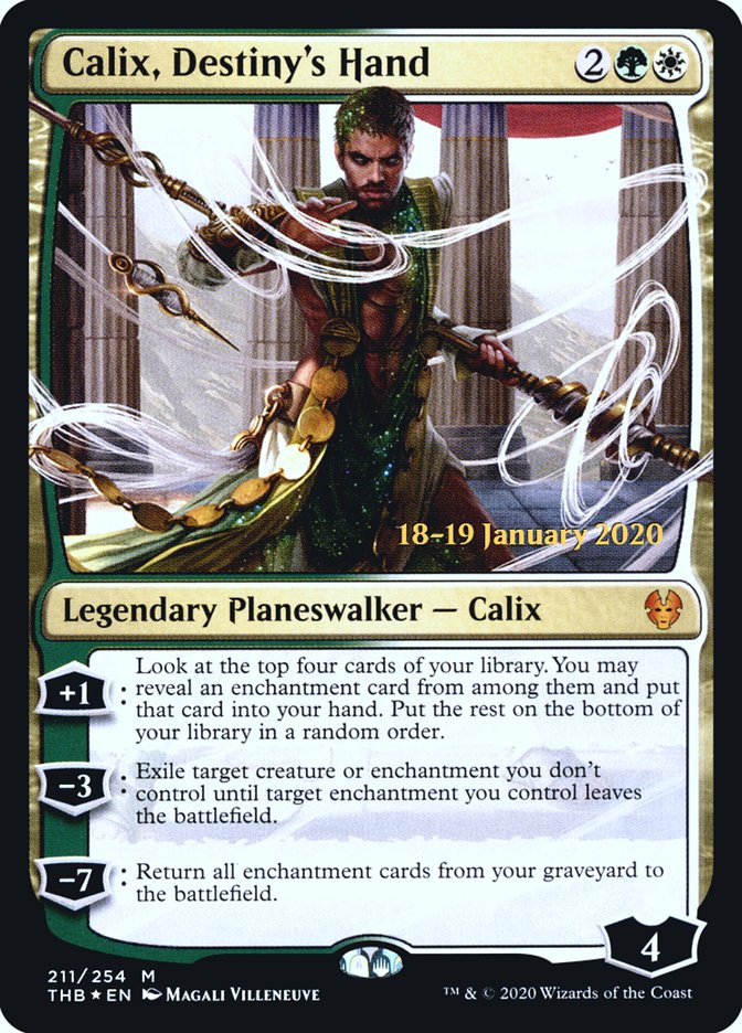 Calix, Destiny's Hand [Theros Beyond Death Prerelease Promos] | Jomio and Rueliete's Cards and Comics