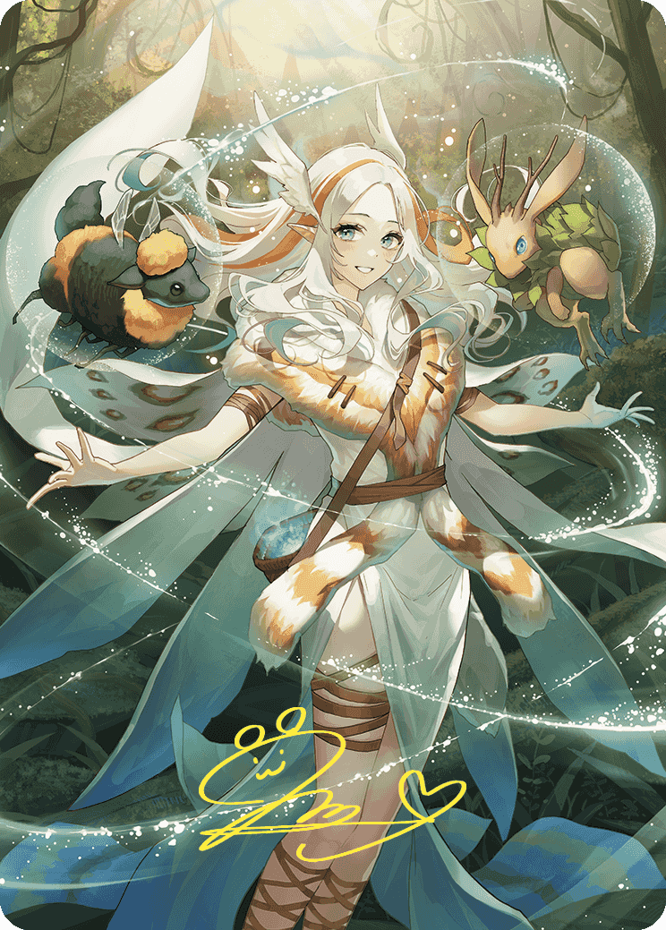 Greater Auramancy Anime Art Card (Gold-Stamped Signature) [Wilds of Eldraine Art Series] | Jomio and Rueliete's Cards and Comics