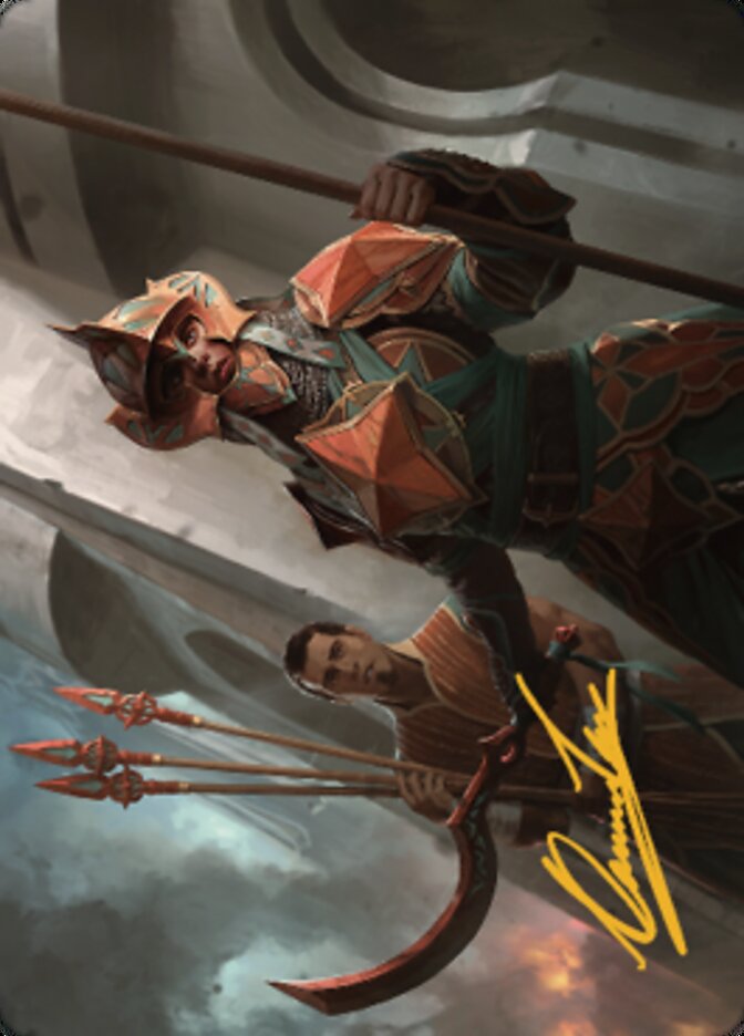 Siege Veteran Art Card (Gold-Stamped Signature) [The Brothers' War Art Series] | Jomio and Rueliete's Cards and Comics