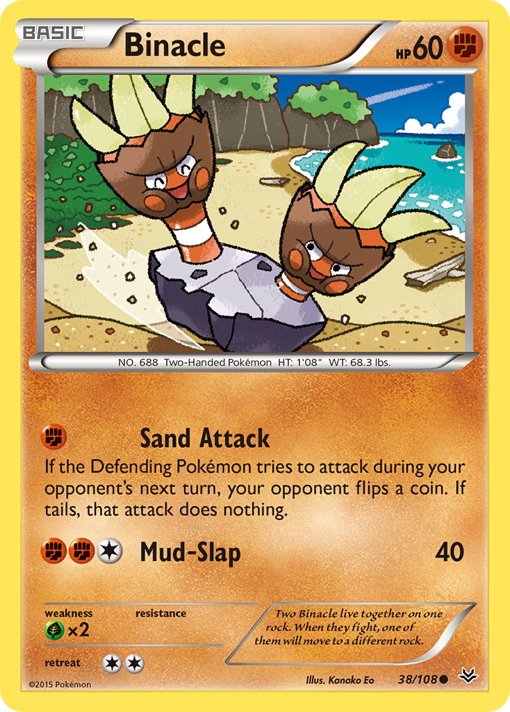 Binacle (38/108) [XY: Roaring Skies] | Jomio and Rueliete's Cards and Comics