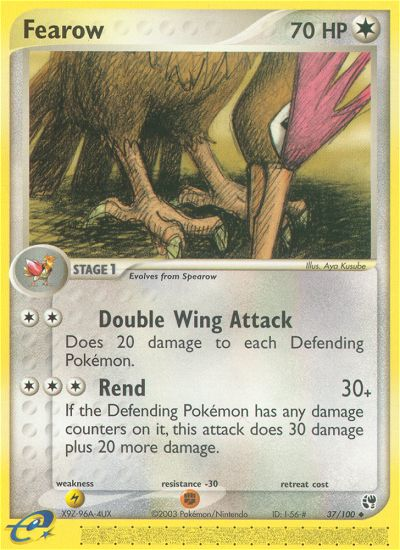 Fearow (37/100) [EX: Sandstorm] | Jomio and Rueliete's Cards and Comics