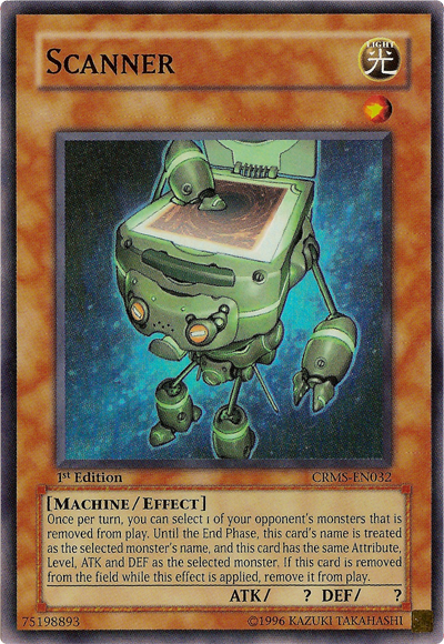 Scanner [CRMS-EN032] Super Rare | Jomio and Rueliete's Cards and Comics