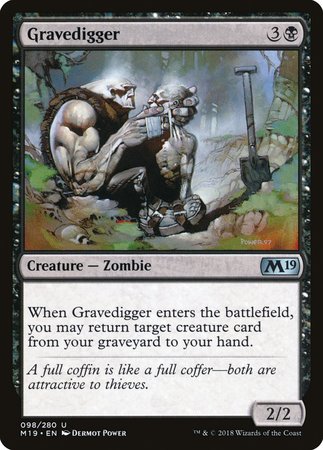 Gravedigger [Core Set 2019] | Jomio and Rueliete's Cards and Comics