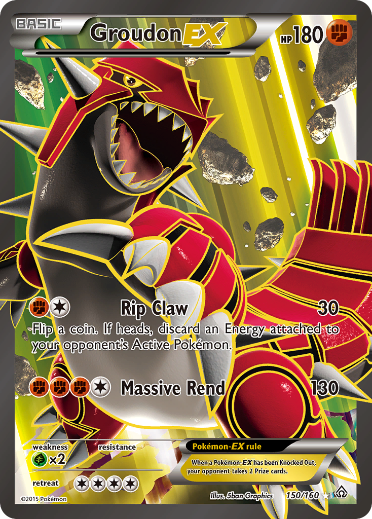 Groudon EX (150/160) [XY: Primal Clash] | Jomio and Rueliete's Cards and Comics