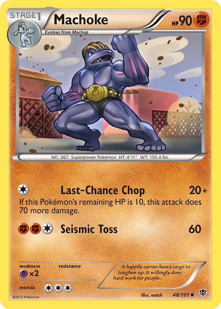 Machoke (48/101) [Black & White: Plasma Blast] | Jomio and Rueliete's Cards and Comics