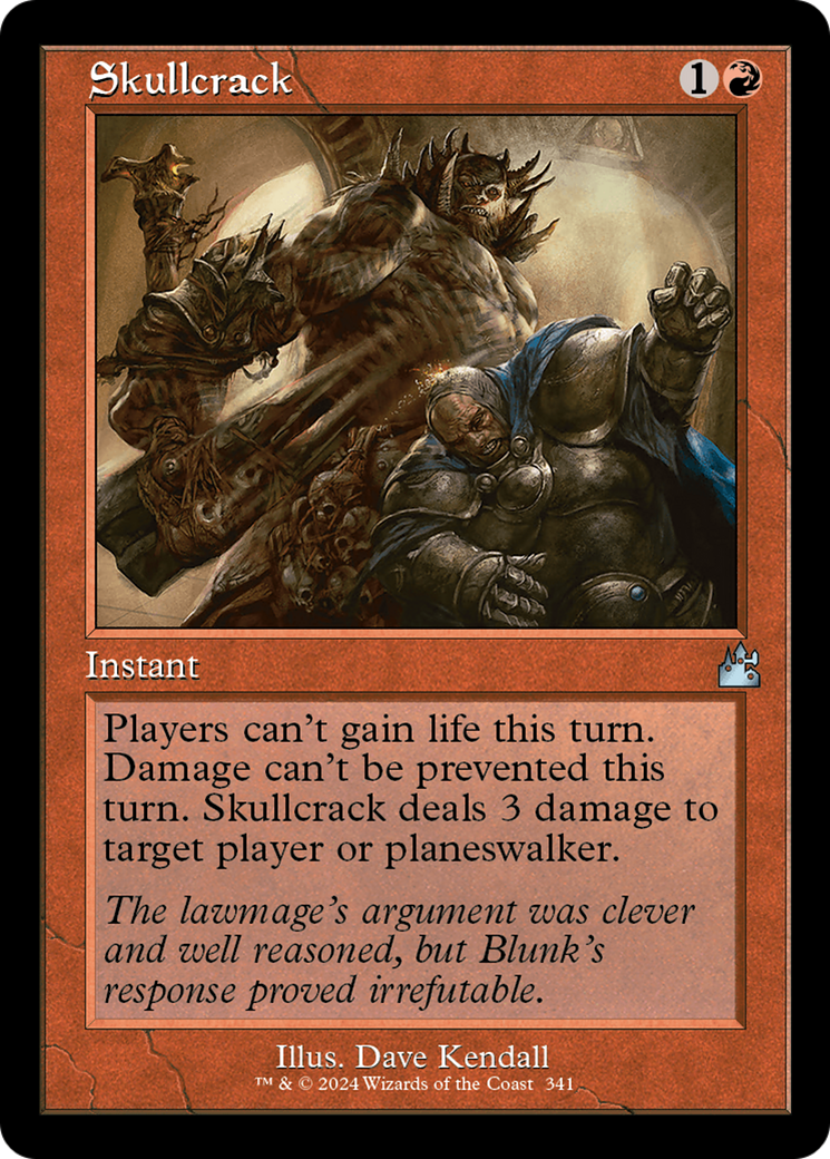 Skullcrack (Retro Frame) [Ravnica Remastered] | Jomio and Rueliete's Cards and Comics
