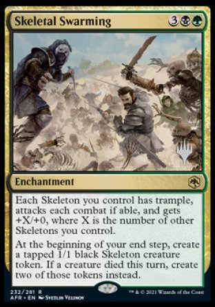 Skeletal Swarming (Promo Pack) [Dungeons & Dragons: Adventures in the Forgotten Realms Promos] | Jomio and Rueliete's Cards and Comics