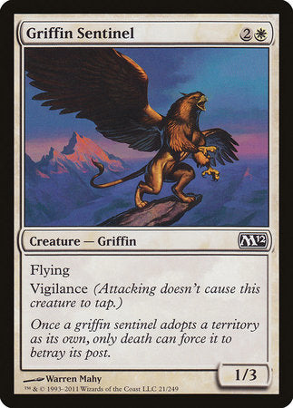 Griffin Sentinel [Magic 2012] | Jomio and Rueliete's Cards and Comics
