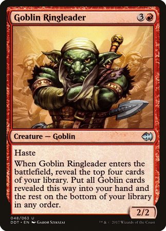 Goblin Ringleader [Duel Decks: Merfolk vs. Goblins] | Jomio and Rueliete's Cards and Comics