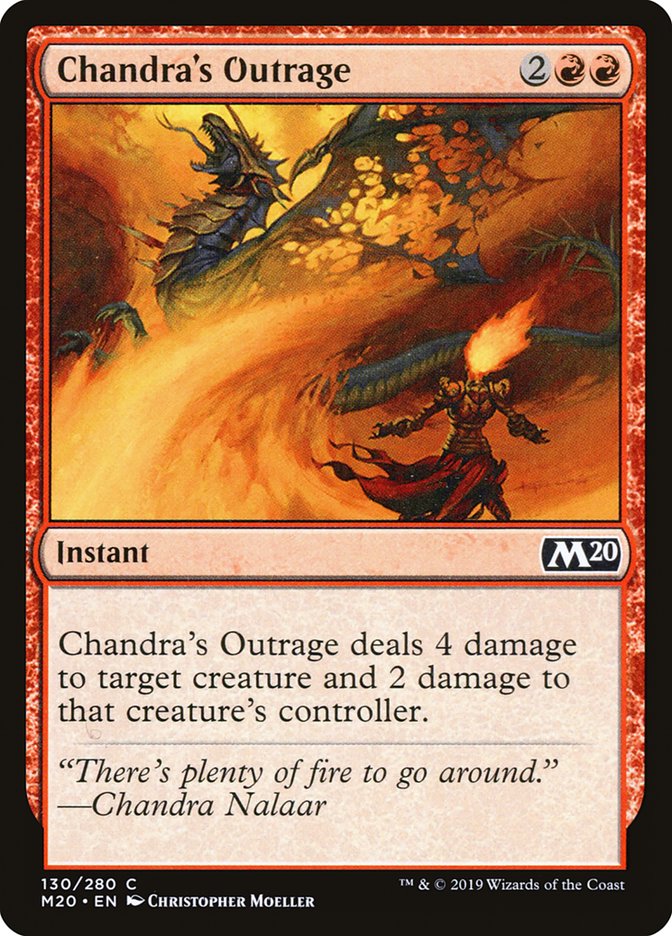 Chandra's Outrage [Core Set 2020] | Jomio and Rueliete's Cards and Comics