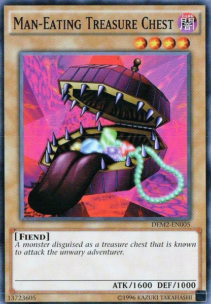 Man-Eating Treasure Chest [DEM2-EN005] Common | Jomio and Rueliete's Cards and Comics
