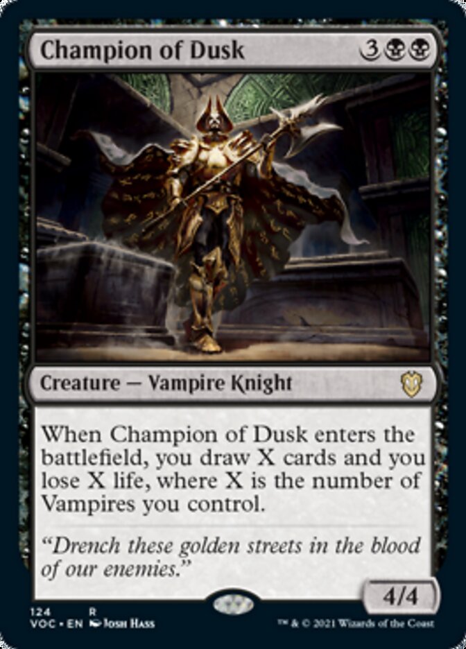 Champion of Dusk [Innistrad: Crimson Vow Commander] | Jomio and Rueliete's Cards and Comics