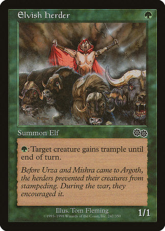 Elvish Herder [Urza's Saga] | Jomio and Rueliete's Cards and Comics