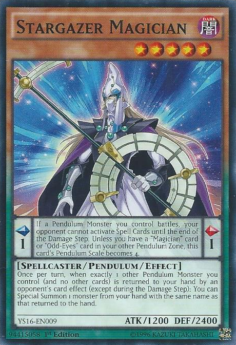 Stargazer Magician [YS16-EN009] Common | Jomio and Rueliete's Cards and Comics