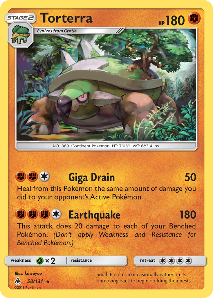 Torterra (58/131) [Sun & Moon: Forbidden Light] | Jomio and Rueliete's Cards and Comics