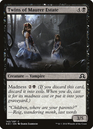 Twins of Maurer Estate [Shadows over Innistrad] | Jomio and Rueliete's Cards and Comics