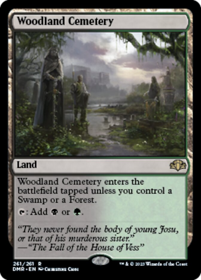 Woodland Cemetery [Dominaria Remastered] | Jomio and Rueliete's Cards and Comics