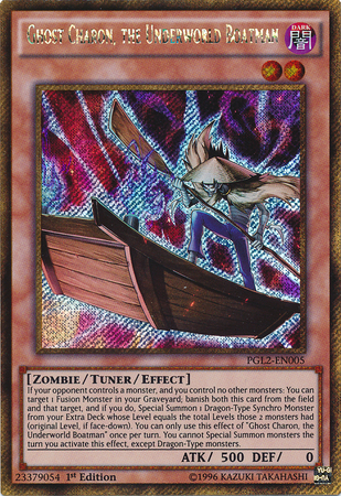 Ghost Charon, the Underworld Boatman [PGL2-EN005] Gold Secret Rare | Jomio and Rueliete's Cards and Comics