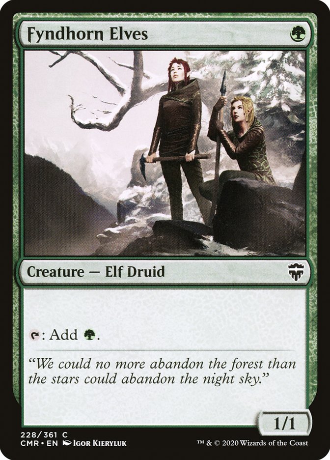 Fyndhorn Elves [Commander Legends] | Jomio and Rueliete's Cards and Comics