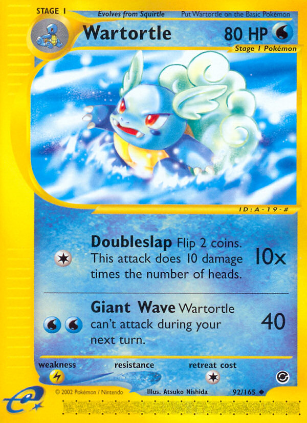 Wartortle (92/165) [Expedition: Base Set] | Jomio and Rueliete's Cards and Comics