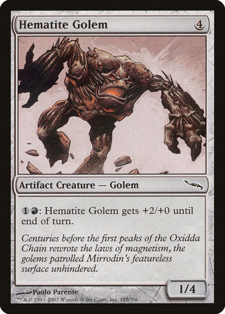 Hematite Golem [Mirrodin] | Jomio and Rueliete's Cards and Comics