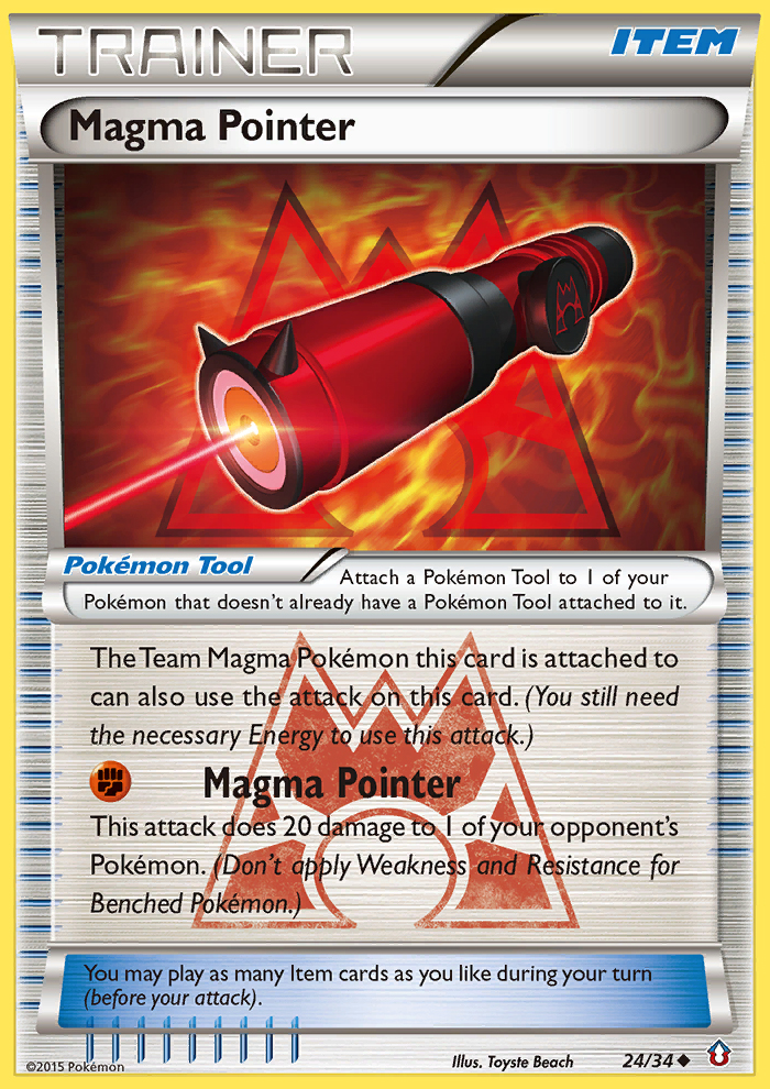 Magma Pointer (24/34) [XY: Double Crisis] | Jomio and Rueliete's Cards and Comics