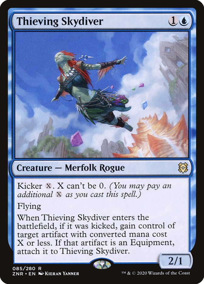 Thieving Skydiver [Zendikar Rising] | Jomio and Rueliete's Cards and Comics