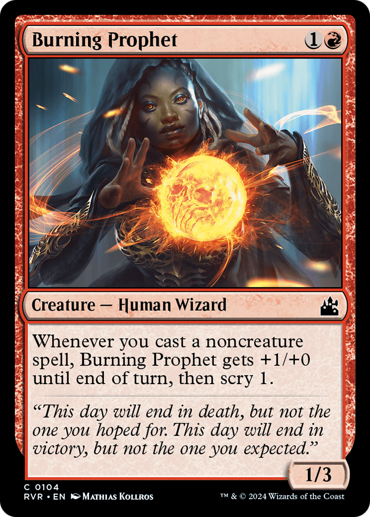 Burning Prophet [Ravnica Remastered] | Jomio and Rueliete's Cards and Comics