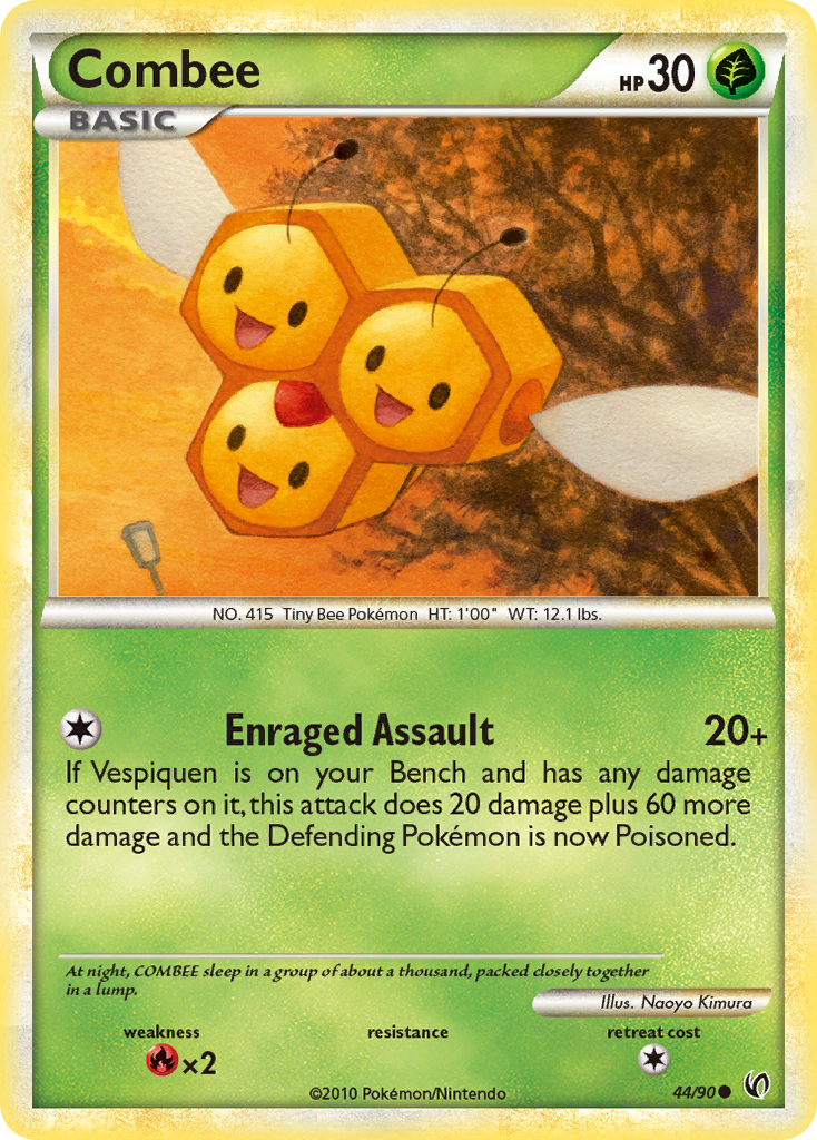 Combee (44/90) [HeartGold & SoulSilver: Undaunted] | Jomio and Rueliete's Cards and Comics
