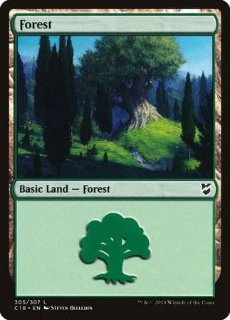 Forest (305) [Commander 2018] | Jomio and Rueliete's Cards and Comics