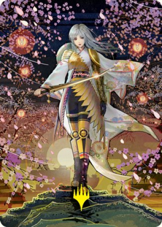 The Wandering Emperor 2 Art Card (Gold-Stamped Signature) [Kamigawa: Neon Dynasty Art Series] | Jomio and Rueliete's Cards and Comics