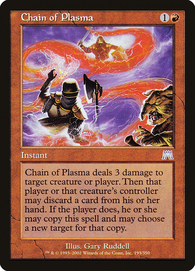 Chain of Plasma [Onslaught] | Jomio and Rueliete's Cards and Comics