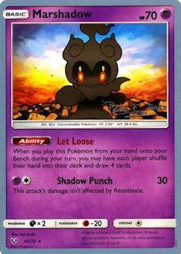 Marshadow (45/73) (Dragones y Sombras - Pedro Eugenio Torres) [World Championships 2018] | Jomio and Rueliete's Cards and Comics