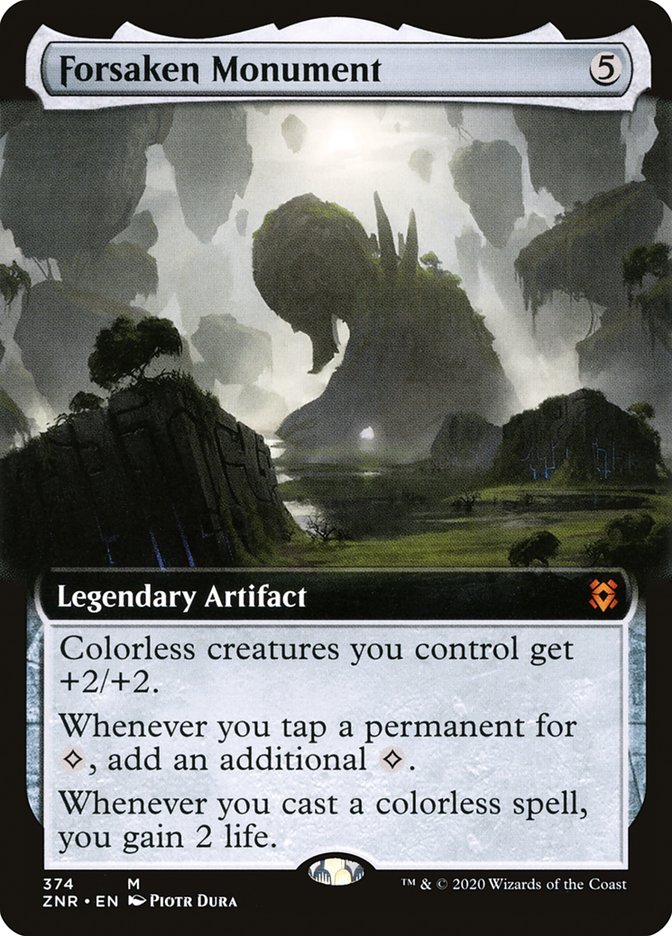 Forsaken Monument (Extended Art) [Zendikar Rising] | Jomio and Rueliete's Cards and Comics