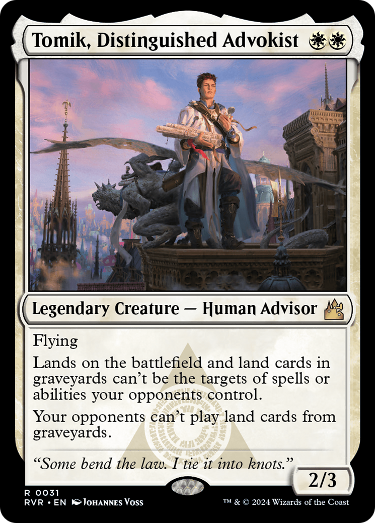 Tomik, Distinguished Advokist [Ravnica Remastered] | Jomio and Rueliete's Cards and Comics