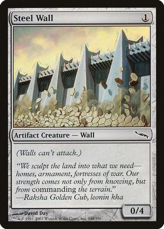 Steel Wall [Mirrodin] | Jomio and Rueliete's Cards and Comics