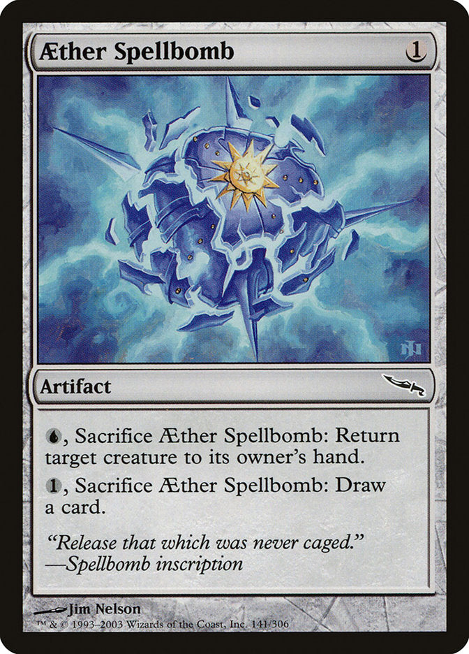 Aether Spellbomb [Mirrodin] | Jomio and Rueliete's Cards and Comics