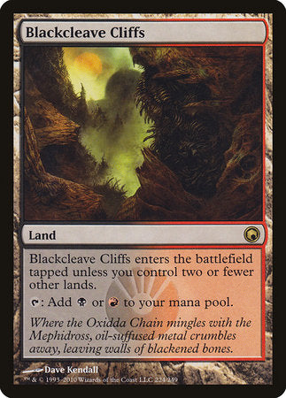 Blackcleave Cliffs [Scars of Mirrodin] | Jomio and Rueliete's Cards and Comics