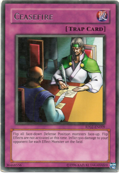 Ceasefire [RP02-EN009] Rare | Jomio and Rueliete's Cards and Comics