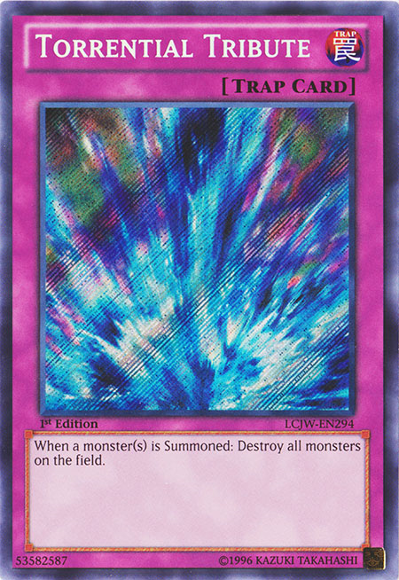 Torrential Tribute [LCJW-EN294] Secret Rare | Jomio and Rueliete's Cards and Comics