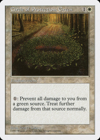 Circle of Protection: Green [Fifth Edition] | Jomio and Rueliete's Cards and Comics