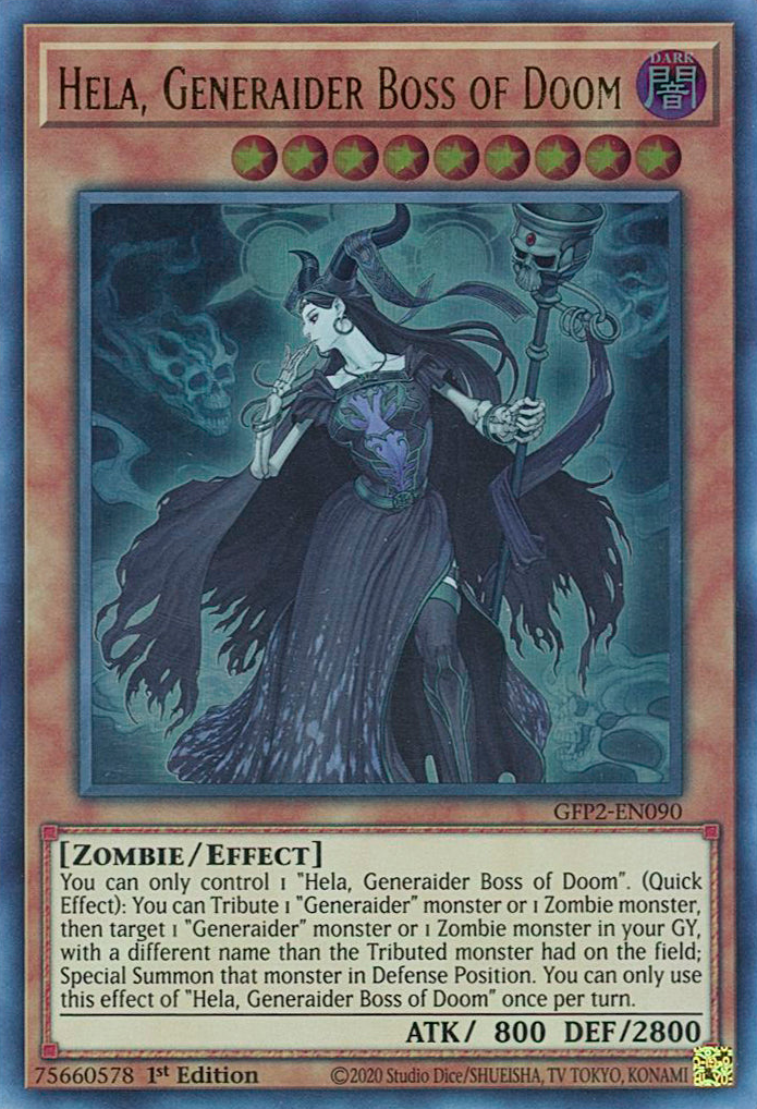 Hela, Generaider Boss of Doom [GFP2-EN090] Ultra Rare | Jomio and Rueliete's Cards and Comics