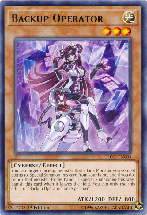 Backup Operator [FLOD-EN003] Rare | Jomio and Rueliete's Cards and Comics