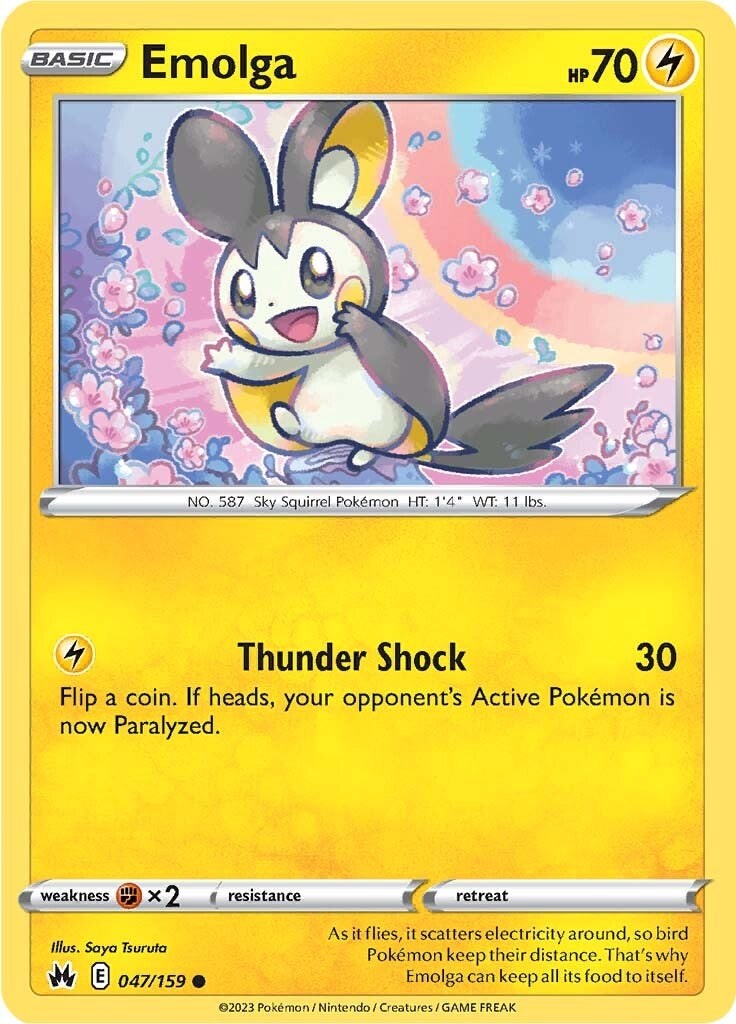 Emolga (047/159) [Sword & Shield: Crown Zenith] | Jomio and Rueliete's Cards and Comics
